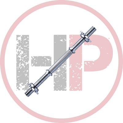 Гриф гантельный металлический Atemi, 26х400 мм, замок-гайка