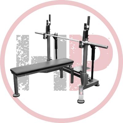 Стойка домкратная со скамьей  ProfiGym-ПЛ-0030-F