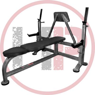 Скамья для жима со страховочными упорами и упором для партнера  ProfiGym-СК-0050-H